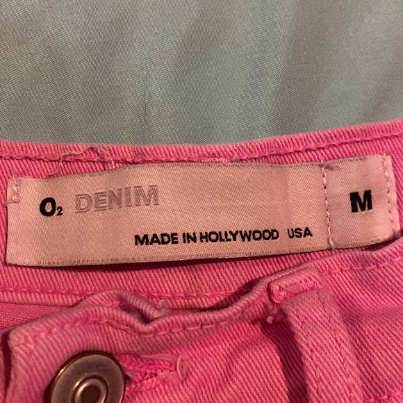Pink O2 Denim Shorts - Picture 3 of 3